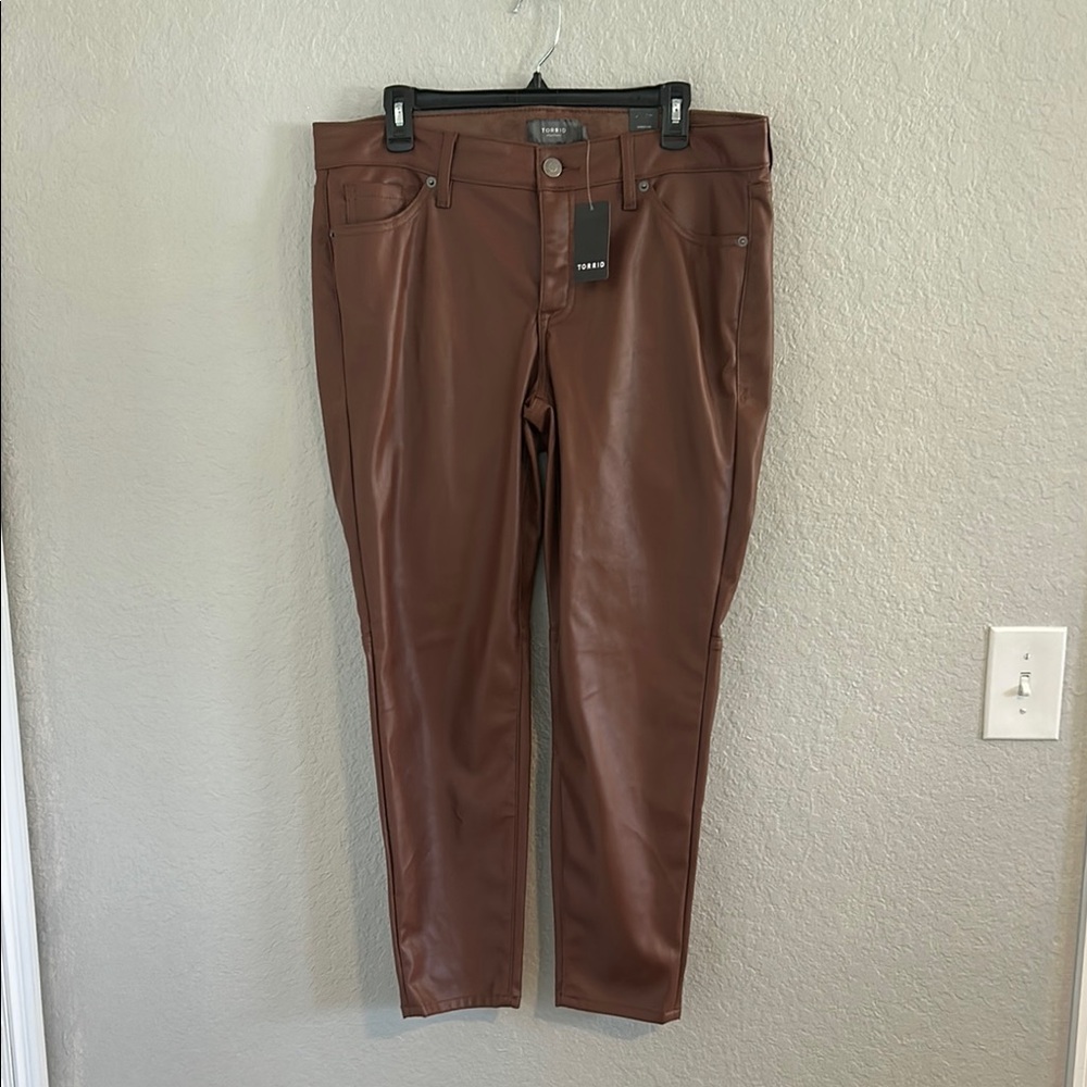 Sexy perfect skinny Faux Leather Pants high rise